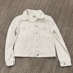 J. Crew Women's White Jean Jacket